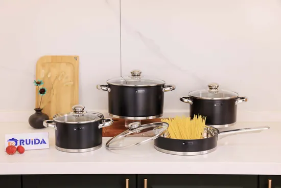 실리콘이 포함된 주방용품 비스틱 조리기구 스테인레스 스틸 손잡이 8개